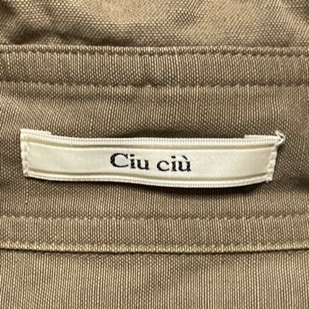 Ciu Ciu Womens Military Jacket Beige Khaki Tan Buttons Belted 1 - Picture 2 of 10